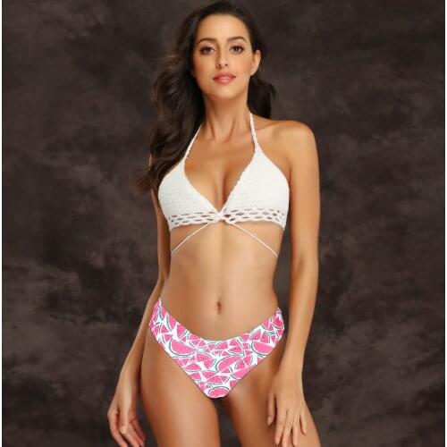 2020 Europe America Bikini Two-piece Swimsuits Womens Flounced High-waisted Swimwear Separate Station Hot Selling /30