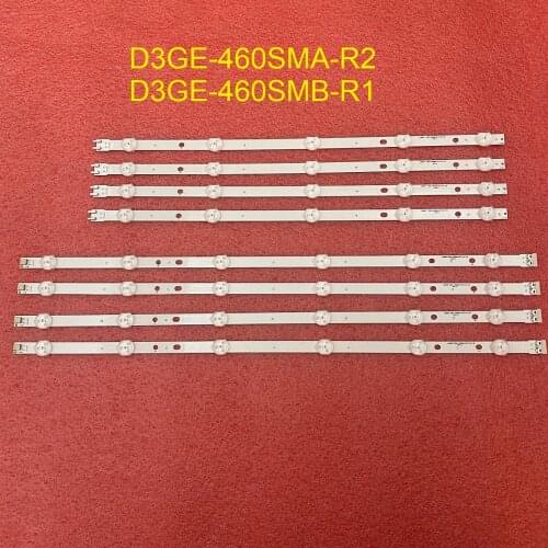 5set=40pcs LED backlight strip for Samsung UE46H5373 UN46FH6203 UN46FH5003 UNFH5205 UN46H6203 UE46H6203 D3GE-460SMA-R2 460SMB-R1