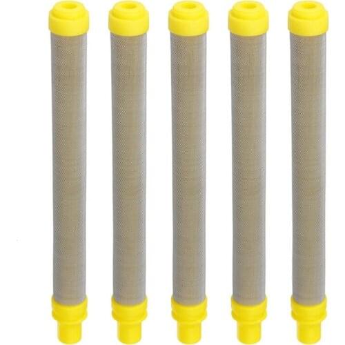 5Pcs 100 Mesh Airless Spray Filter, Mesh 100, Insert Type, 304 Stainless Steel Filters Spraying Machine Accessories