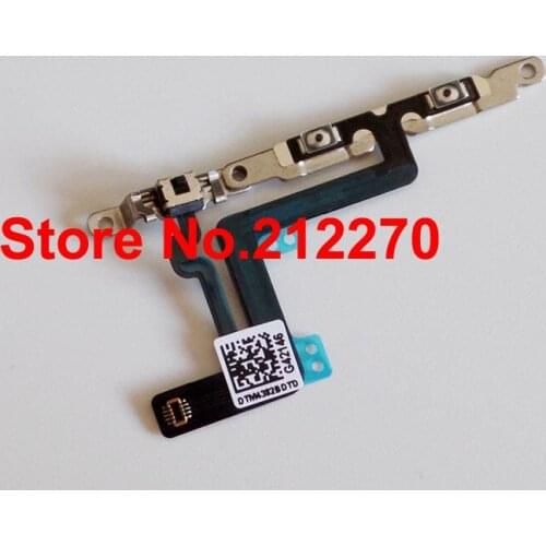 50pcs/lot Original New Volume Control Mute Button Flex Cable With Metal Bracket Assembly Replacement for iPhone 6 Plus 5.5"