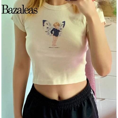 Bazaleas Women's T-shirts With Inscriptions