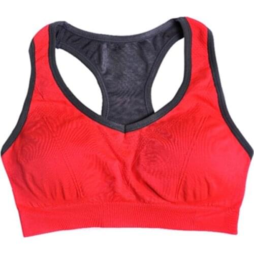 Running V Neck Bras Fast drying Breathable Professional Yoga Sports Bra Padded Wirefree Shockproof bustier For Gym female