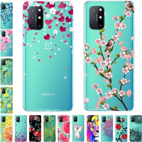 For Oneplus 8T Case TPU Silicone Soft Cartoon Clear Case for Oneplus Nord N10 N100 Phone Cover One plus 8T 8 T Nord N10 Coque