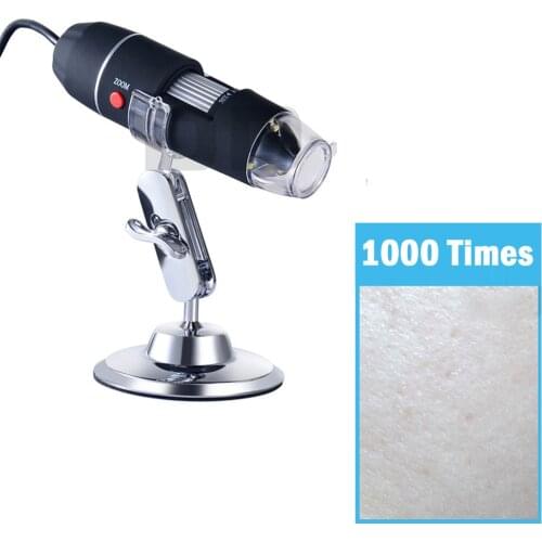 Digital Electronic Microscope For Tattoo Portable Hand Held Magnifier Biology Endoscope 1000X 5 Segment Zoom 8 LED USB