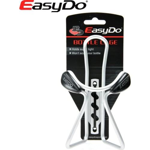 Easydo Cycling Bike Bicycle Aluminium Alloy Water Bottle Cage Adjustable Bottle Holder Sliver/Black Bicycle Bike Accessories