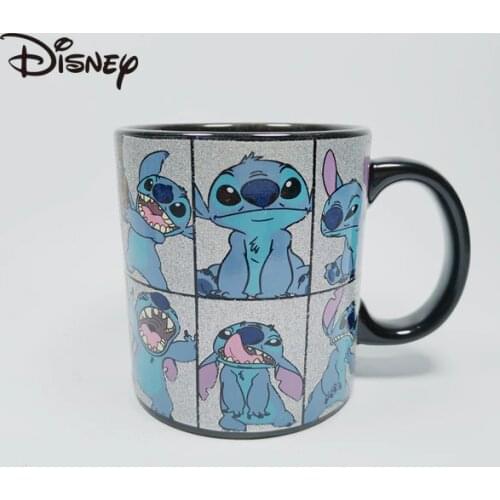 Disney Mark, Stitch, Stitch, Stitch Cartoon Ceramic Water Mugs, Large Capacity Breakfast Mugs