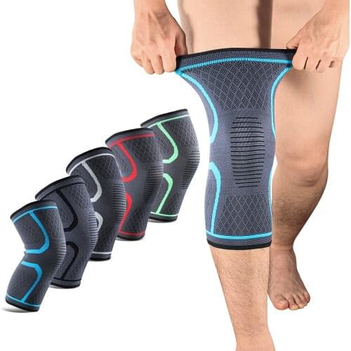 2PCS Sports kneepad running cycling kneepad climbing three-dimensional knitted kneepad sheath knee protector