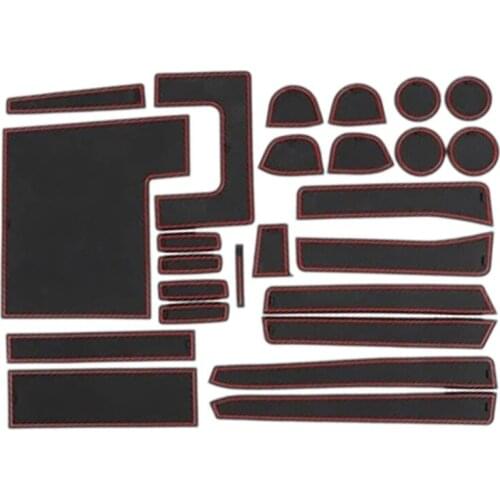 Gate Slot Mat for Ford F150 2009-2014 Car Cup Mat Anti Non-Slip Door Groove Mats Pad Car Accessories