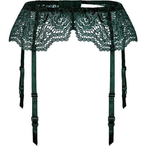 Lace mesh gauze ultra-thin perspective garter belt sexy stockings anti-slip size socks clip