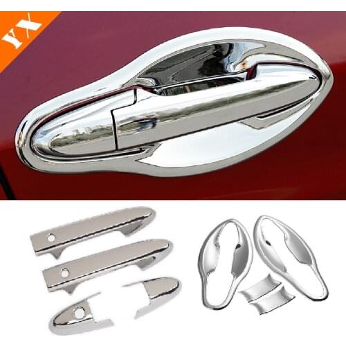 2017 Car Door Protector Handle Panel Cover Trim Car Styling Accessories ABS 2015 2016 Chrome for Honda HRV HR-V VEZEL
