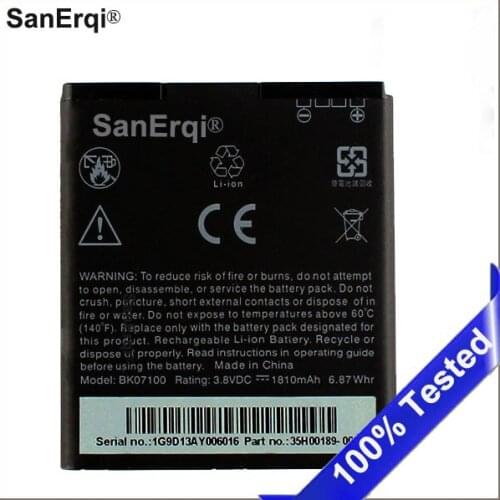 1810mAh Phone Li-ion Battery BK07100 Perfect For HTC J Z321e / One J High Quality Well-tested Spare Phone Battery SanErqi