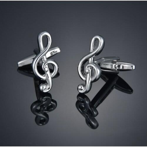 Fashion Art Music Notes Cufflinks sleeve studs mens French buttons Cufflinks Charm Cuff Links For Men
