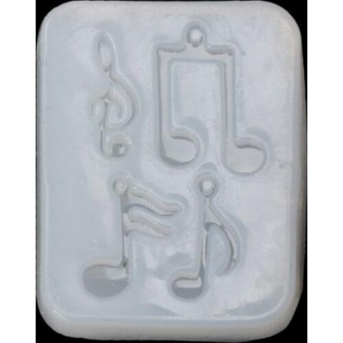 Musical Note Pendant Silicone Mold Resin Jewelry Fondant Cake DIY Mould Tools Dried Flower Resin Decorative DIY Hand Crafts