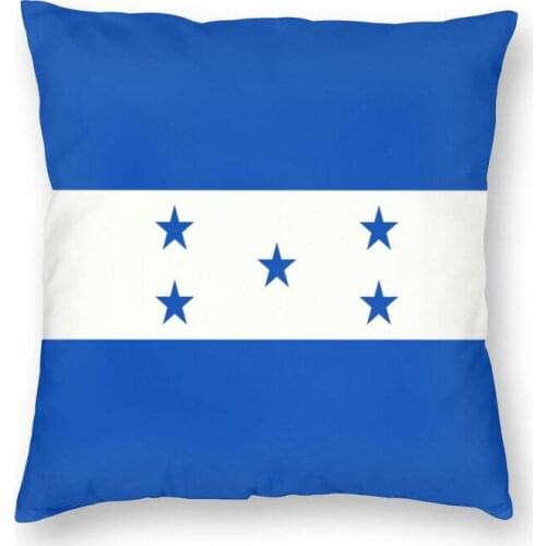Soft Honduras Flag Throw Pillow Case Home Decor Custom Square Cushion Cover 45x45cm Pillowcover for Living Room