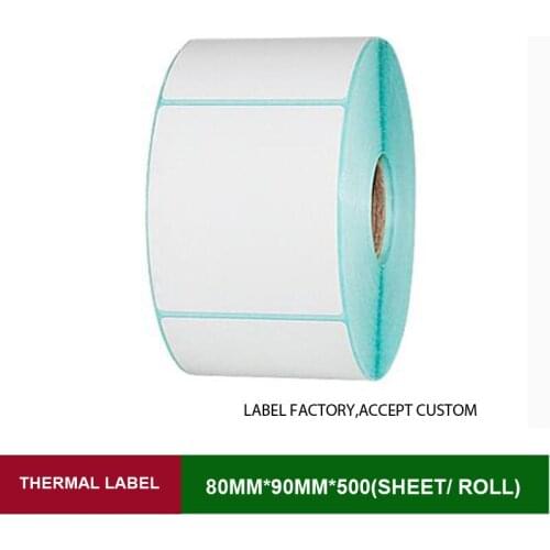 Stickers thermal labels w*h 70*90mm 300 sheets of rolling papers for electronic scale with price barcode and message