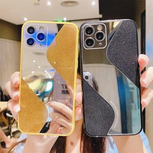 2020 New Design Phone Case for iPhone Apple 11ProMax X 7 8 Anti-Fall Protective Housing Makeup Mirror Mobile Phone Back Cover