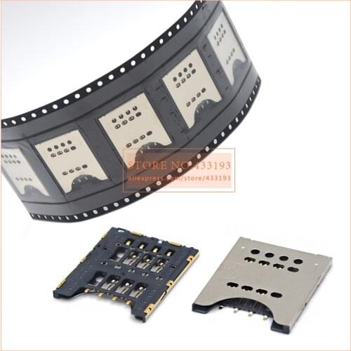 10pcs Micro SIM Card Socket Connector Motherboard Slot Tray Holder Reader Adapter 8 PIN for sony MT27 MK16 ST18I ST23 ST26