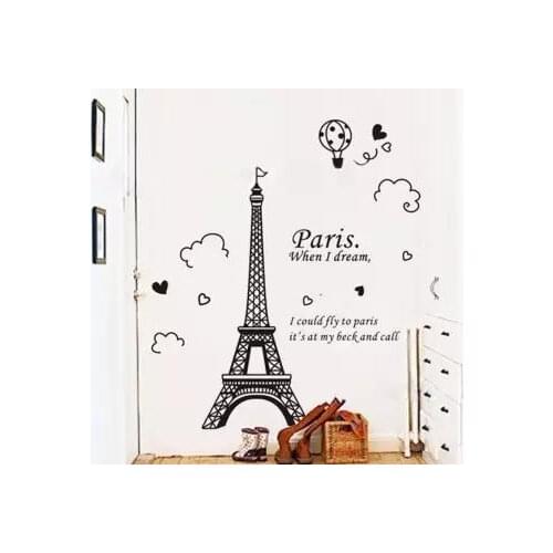 Romantic Tower Bedroom Decoration Wall Sticker Wall Poster Wallpaper