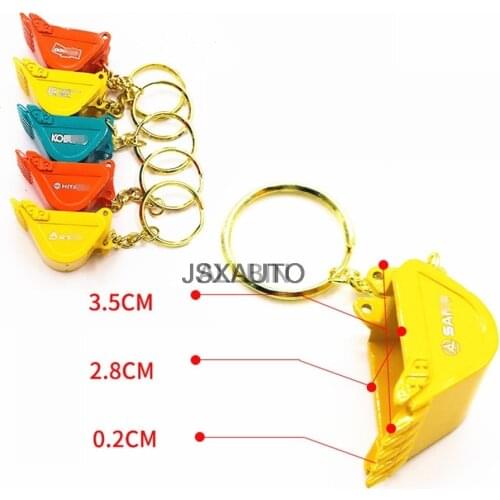 For Cat Hitachi Komatsu Doosan Daewoo Kobelco Volvo Sumitomo small bucket key chain key chain cab decoration hanging buckle