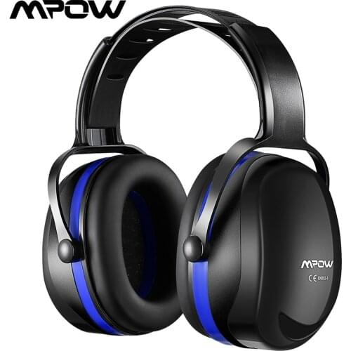 Mpow HP044 SNR36dB Noise Cancellation Ear Earmuffs Hearing Protection Ear Defenders With Adjustable Headband For Shooting Mowing