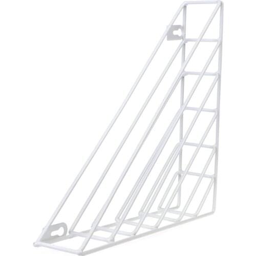 Nordic Geometric Iron Magazine Storage Rack Wall Basket Home Organizer Decor New K92F