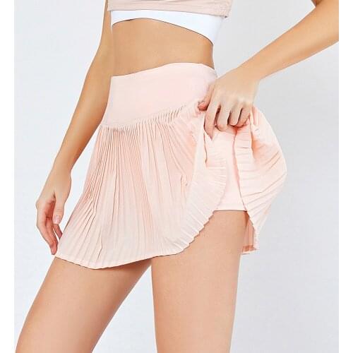 Athletic Skirt And Shorts Yoga Sports Running Fitness Skirt JK Lined Workout Clothes Women Exercise Athletic Active GYM bottoms