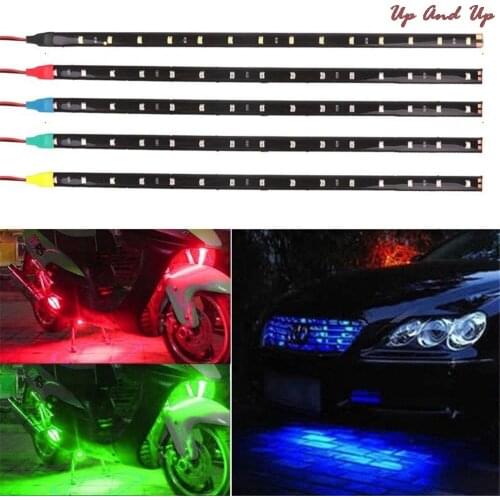 4 Color 12V Car Interior Led Strip Sticker Daytime Running Lights Waterproof Flexible Car Light