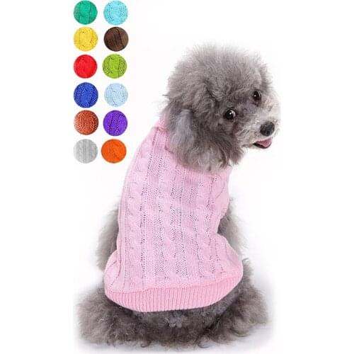 Warm Cat Knitted Sweater for Cats Jumper Puppy Pug Coat Clothes Pullover Knitted Shirt Kitten Clothes Dog Pets Costume Sweaters