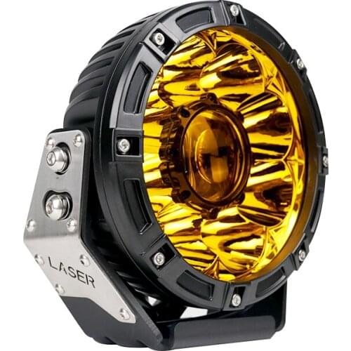 Warm Amber Lightingful Combo 7" Inch 45W 12V Laser LED Driving Work Lights Car 4X4 Off road Offroad for Cars Tractors Vehicles