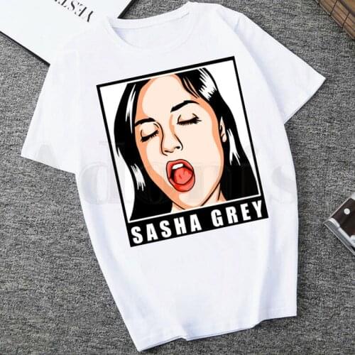 Love Funny Fashion Sasha Grey Short Sleeve Female Tops Tees Harajuku VintageT Shirts Womens T-shirt