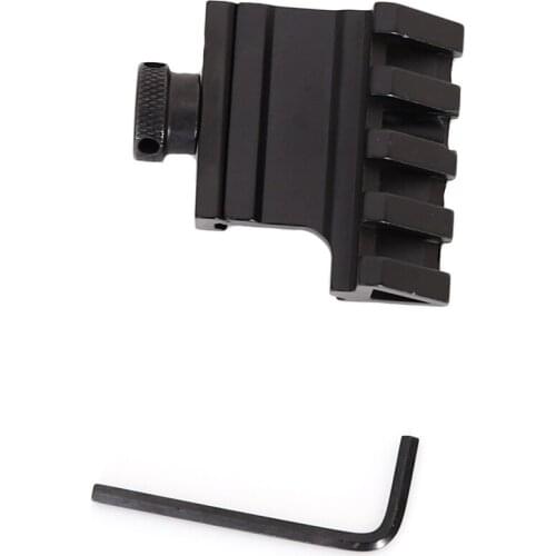 1PC 4 Slot 45 Degree 20mm Rail Installation Quick Release Aluminum Alloy Picatinny Rail Base Adapter Hunting Rifle Sight