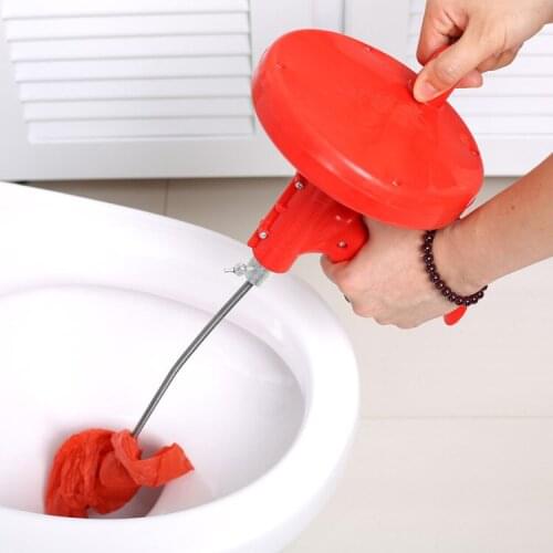 1PC 5 Meters Bathroom Toilet Sewer Blockage hHnd Tool Pipe Dredger Drains Dredge Pipes Sewer Sink Cleaning Clogs Brush JH 0761