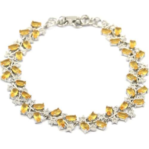 59x29mm Deluxe 18g Created Green Peridot Violet Tanzanite Cubic Zircon For Women Dating Silver Cuff Bangle Bracelet 7.5inch