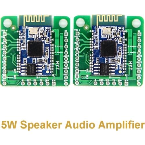 2pcs/pair Bluetooth TWS Power Amplifier Board AUX Audio Reception BK8008 Stereo Dual 5W Speaker Audio Amplifier
