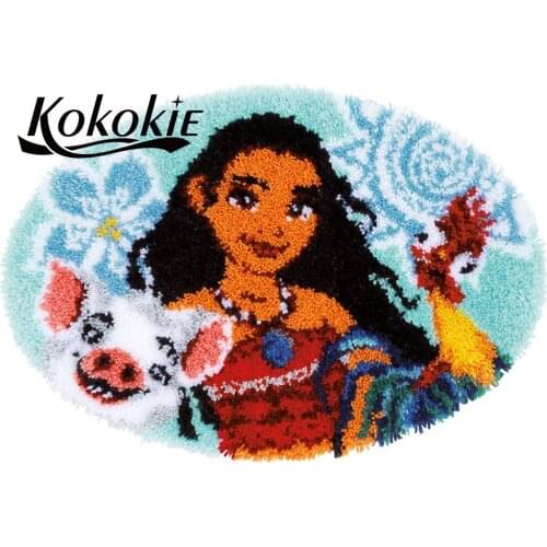 3d tapestry kits cartoon latch hook diy rug canvas printing handwerken knooppakket carpet embroidery handmade accessories set