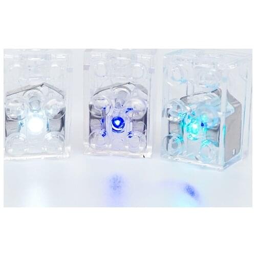 5pcs New DIY Building Blocks Bricks Colorful LED Light-emitting Baby Compatible Block Tools for Models Kids Toys Children Gifts