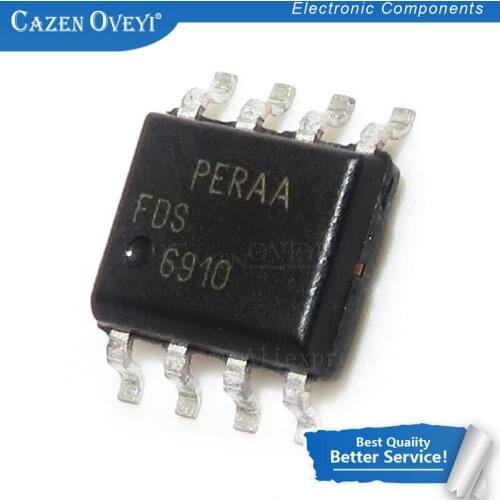 5pcs/lot FDS6910 6910 SOP-8 In Stock