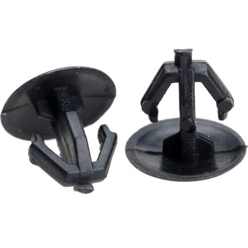 50Pcs Black Car Plastic Sealing Nail Snaps Fastener Clips 9mm Hole Retainer Auto Trim Panel Rivet for Honda Nylon Kits