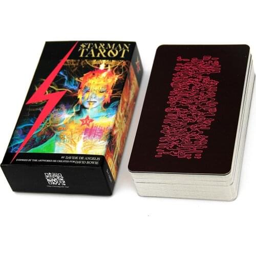 78PCS Starman Tarot Cards Durable Tarot Deck Board Games Paper Cards Fun Party Family Playing Games Cards E-book