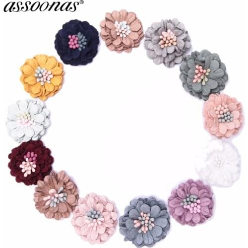 Assoonas F91,3CM,jewelry findings,accessories partss,jewelry findings components,diy fabric flower,hand made,decoration,4pcs/bag
