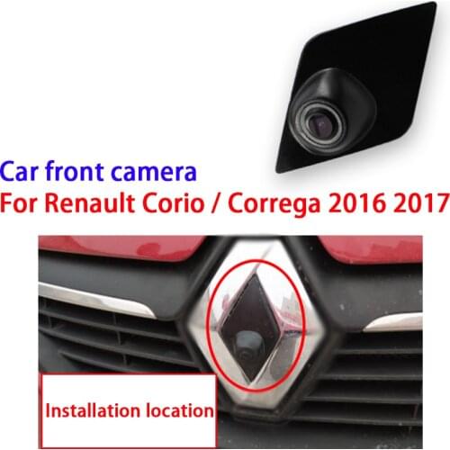 CCD Car Front View Logo Embeded Camera For Renault Corio / Correga 2016 2017 Waterproof Night Vision high quality