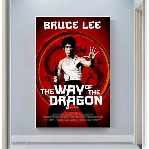CP1098 The Way of the Dragon (2) Classic Hot Movie Print Silk Fabric Poster Indoor Wall Art Decor Gift