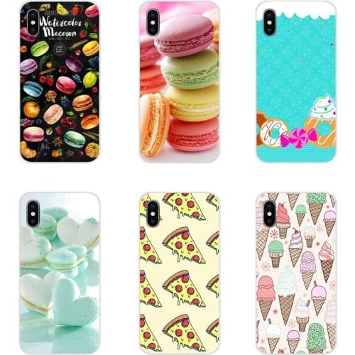 Dessert Pizza Donuts Macaron Food Customize Case For Huawei G7 G8 P7 P8 P9 P10 P20 P30 Lite Mini Pro P Smart Plus 2017 2018 2019