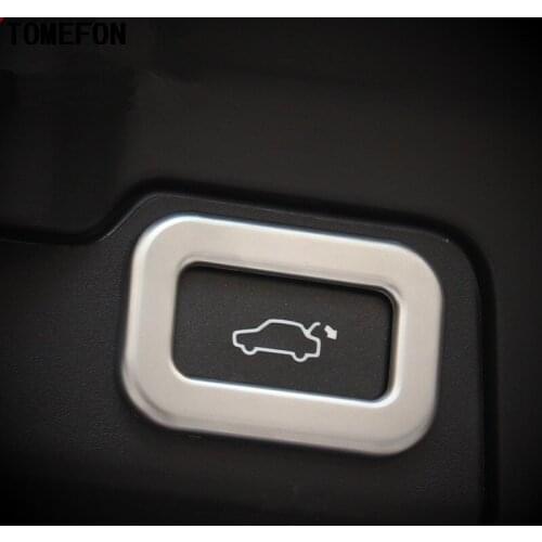 For Jaguar F-PACE 2016 2017 2018 ABS Chrome Rear Tail Gate Liftgate Door Opening Switch Button Trim