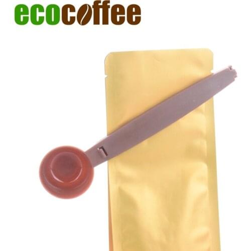 Ecocoffee High Quality Coffee Scoops with Clip 10pcs Per Lot V60 Coffee Dripper Spoon