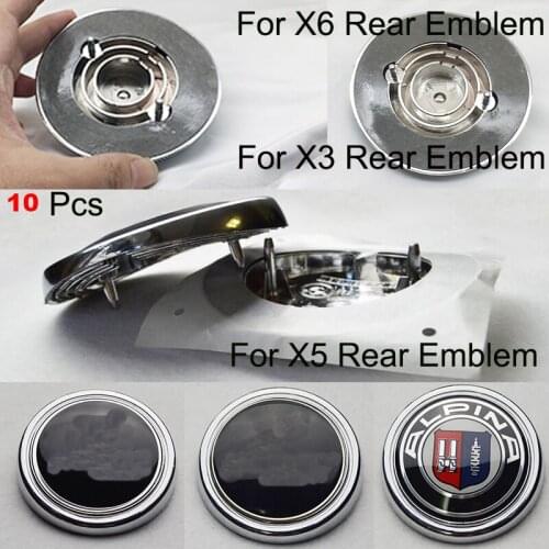 10pcs/set Auto Car Rear Trunk Emblem Auto Tail Boot Badge for X3 X5 X6 Car Styling 15 Type Emblem Epoxy Decal Label Covers