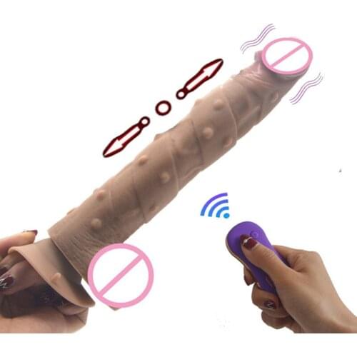 Remote Control Thrusting Dildo Vibrator Realistic Dildo Automatic Sex Machine G spot Vibrator with Suction Cup Sex Toy for Women
