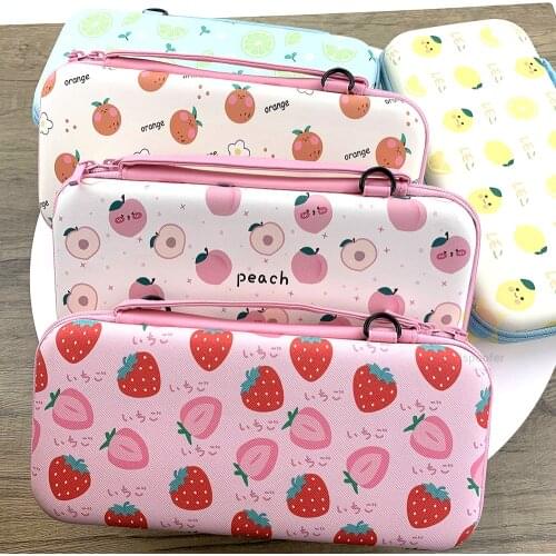 Fruit Pink Peach Bag For Nintendo Switch Storage Bag Carrying Cover Case for Nintend Switch Protective Bag with Shoulder Strap
