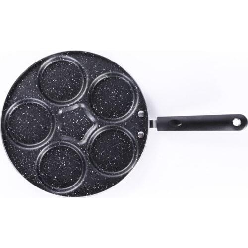 Five-hole Frying Pot Thickened Omelet Pan Non-stick Egg Pancake Steak Pan Cooking Egg Ham Pans Breakfast Maker