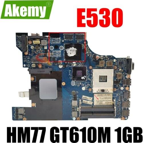 For Lenovo Thinkpad E530 E530C Laptop Motherboard FRU 04w4015 LA-8133P HM77 GT610M 1GB GPU